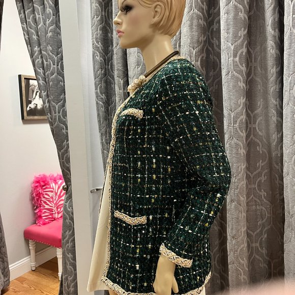 NWT M Aris A Green Tweed Jacket - Picture 2 of 5